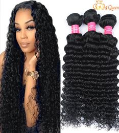 Peruvian Deep Curly Human Hair Weaves Peruvian Virgin Hair Deep Wave Brazilian Peruvian Malaysian Indian Hair Weave Bundles6530434