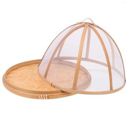 Dinnerware Sets Mosquito Cover Kitchen Dish Tool Outdoor Storage Basket Folding Trays Tent Round Practical