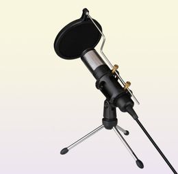 Professional Condenser Microphone Studio Recording USB Microphone Karaoke Mic with Stand for Computer Laptop PC5568207