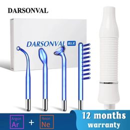 DARSONVAL Apparatus High Frequency Machine Fusion Neon Argon Wands Remove Wrinkle Acne Face Massager Darsonval For Hair 231229