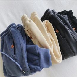 Women's Pants Fall Winter Thick Warm Women Harem High Waist Korean Loose Drawstring Sports Beam Fashion Streetwear Casual Trousers