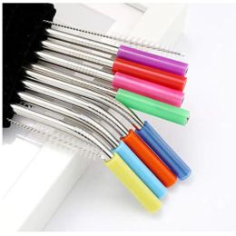 New Silicone Tips Cover For Stainless Steel Drinking Straw Silicone Straws Tips Fit For 6mm Wide Straws Silicone Tubes Straw Cover