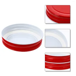 Dinnerware Regular Mouth Metal Mason Jar Canning Lids Proof Leak Reusable Cover Leakproof Tinplaste