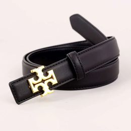 Designer Tory Borch New Double Sided Cowhide Women's Belt Tb Same Belt Decoration with Cintura Uomo Ceinture Luxe Belt 50