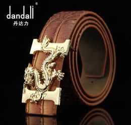 2017 Belt Men PU Leather Strap Male Belts For Men High Quality Leisure Smooth Buckle Crocodile Pattern Golden Buckle5501185