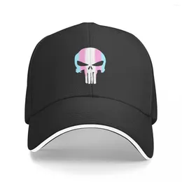 Ball Caps Trans Pride Skull Baseball Cap Mountaineering Hat Thermal Visor For Women Men's