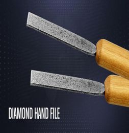 Microwave Kiln Accessories Diamond Hand Files Chisel for Stained Glass Tile Ceramic Marble Grinding and Polishing69554016641354