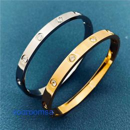 Carter Bracelet Womens Fashion gold plated card with fashionable buckle and ten diamond bracelet for Korean couples With Original Box Pan pan