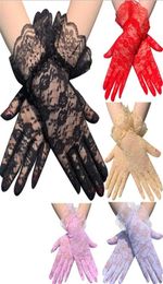 2020 New Fashion Women Lady Lace Party Sexy Dressy Gloves Summer Full Finger Sunscreen Gloves For Girls Mittens Multicolor3556734