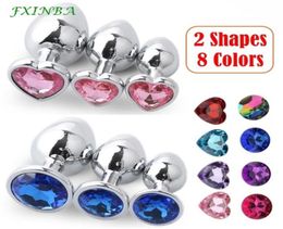 FXINBA Stainless Steel Anal Plug Metal Butt Large Set Tail Beads Jewellery Buttplug Adult sexy Toys for Women Man2246030