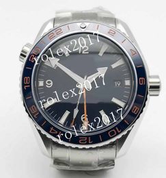 BLS Factory Factory Men's Automatic movement Ocean 600M GMT Calibre 8906 42mm Black Orange Blue Dial Black High Quality Ceramic Bezel Sapphire Crystal Wristwatches