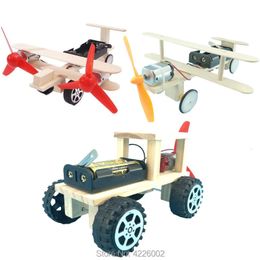 DIY Kit Plane Car Science Experiment Kids Electronic Education STEM physics Toys Technology Inventions Project for Children Boy 240102