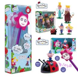 Cartoon Ben and Holly Doll Toy Music Children Fairy Magic Wand Girl Princess Scepter Rocket Castle Kids Gifts 231229