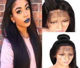 Silky Straight Brazilian Lace Front Human Hair Wigs 150 Density With Baby Hair Preplucked Glueless Full Lace Human Hair Wigs4662570