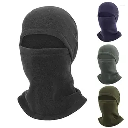 Berets Winter Warm Fleece Hat Men Soft Thicken Full Face Mask Cover Scarf Balaclava Outdoor Cycling Hiking Skiing Thermal Beanies Cap