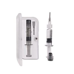 Box Packaging Injection 1ml Luer Lock Luer Head Glass Syringe Pump Filling Tool Glass Tank for TH205 M6T Atomizer Thick Oil Atomizer with Needles