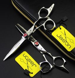 55Inch Jason New JP440C Cutting Thinning Scissors Set Hairdressing Scissors Barber Salon Stainless Steel Hair Shears Kit LZS046639199