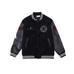 Mens and Womens Jackets Baseball Varsity Jacket St0ne is1and Letter Stitching Embroidery Men Loose Causal Outwear Coats Outdoor Streetwear