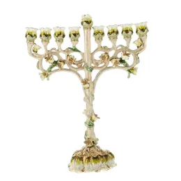 Candle Holders Hanukkah Menorah 9 Branches Holder Elegant Centerpiece Ornaments Candelabrum Candelabra For Tabernacle Home Decor