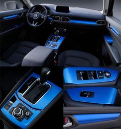 For Mazda cx5 20172019 Interior Central Control Panel Door Handle 3D5D Carbon Fiber Stickers Decals Car styling Accessorie5909441
