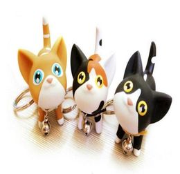 FashionNew Fashion Cute Kawaii Metal Kitten Cat Key Chain Ring Anime Keychain Novelty Creative Trinket Charm Women Girl Kids3455617