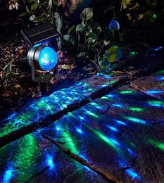 Effects Christmas Lights Outdoor Solar Garden Light LED Projector Lamp Colourful Rotating Lawn Decoration For Home Courtyard Decor4338526
