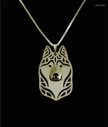 Pendant Necklaces Est Unique Handmade Siberian Husky Necklace For Women Dog Jewelry Pet Lovers Gift Idea