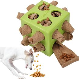 Dog Puzzle Toys Snuffle Cube Toy Encourage Natural Foraging Skills,Slow Feeder Training to Relieve Boredom and Stimulating Hide and Seek Enrichment Toy for Dogs