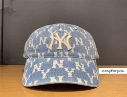 South Korea NY baseball cap full print stereo embroidery Yankees sunscreen fashion allmatch couple hat9845343