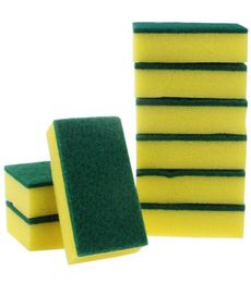 100 Pcs Washing Dishes Scouring Pads Dishwashing Sponge Kitchen Cleaning Nano Cottons Wash Pot Brushes6233354