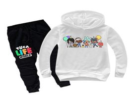 Clothing Sets Toca Life World Kids Boys Clothing Sets Game Toca Boca Life World Long Sleeve ONeck Harajuku Hoodies Tops Pants chi5364766