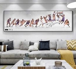 Sports Star Art Canvas Painting Basketball Player Posters and Prints Wall Art Pictures for Teen Living Room Cuadros Home Decoratio1136166