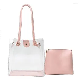 Evening Bags Transparent Picture Mother Bag Japanese And Korean Perspective PVC One-shoulder Diagonal Female Shopping