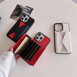 Luxury Flip Vogue Phone Case for iPhone 15 Plus 14 13 12 11 Pro Max XR Samsung Galaxy S23 Ultra Stylish Business Multiple Card Slots Patchwork Leather Wallet Back Shell