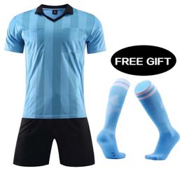 mens a soccer tracksuits referee soccer jerseys maillot de foot training football shirt referee judge uniform diy soccer set5054393