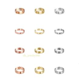 New Love Ring Luxury Jewellery Gold Ring for Women Titanium Steel Alloy Gold-plated Process Fashion Accessories Never Fade Not Allergic