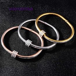 Car tires's Designer Bracelets for women and men Waist New Titanium Steel ins Rose Gold Silver Simple Diamond Plated Non fading Womens With Original Box