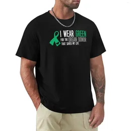 Men's T Shirts I Wear Green For The Organ Donor That Saved My Life - Shirt Transplant Awareness Gifts Awaren T-Shirt