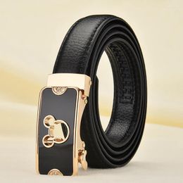 Belts Women's Belt Fashion Automatic Buckle Women Female Leather For Fancy Vintage Jeans