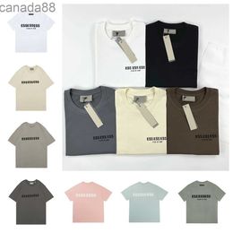 Designers Mens and Womens Classic Ess t Shirts Fashion Brand Printed Reflective Summer Short Sleeve Shirt Essentail Tshirt O70J