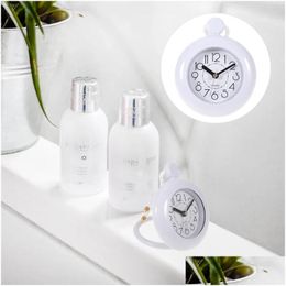 Wall Clocks Bathroom Waterproof Clock Alarm For Kids Hanging Mute Decorate Plastic Child Drop Delivery Home Garden Decor Otjww