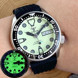 Wristwatches Small 37mm SKX013 3.8 Diver Watch S NH36 Mechanical Men Watches Fully Luminous Dial Weekday Date 200m Waterproof Rejor Clock