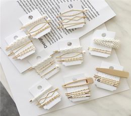 3PcsSet Pearl Metal Women Hair Clip Bobby Pin Barrette Hairpin Hair Accessories Beauty Styling Tools Drop New Arrival9565929