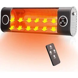 Home Heaters Outdoor Patio HeaterWall Mounted Heater for Garage BackyardInfrared Heater for Indoor Use1500W Electric Heater with Remote J240102