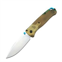 535 PEI Handle Pocket Knife D2 Steel Blade Camping EDC Hunting Folding Tactical