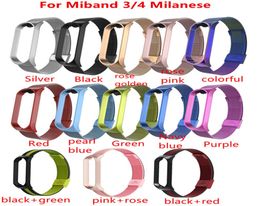 Xiaomi Miband 4 Milanese Strap Stainless Steel Wrist Bracelet For Xiaomi Mi Band 3 4 Newest Miband 4 Straps4781764