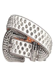 Fashion Western Rhinestones Belt Removable Buckle Cowboy Cowgirl Leather Bling Crystal Luxury Belts For Women Men7358982