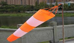 NEW Outdoor Aviation Windsock Bag Ripstop Wind Measurement Weather Vane Reflective Belt Wind Monitoring Toy Kite 80100CM Y09143218572