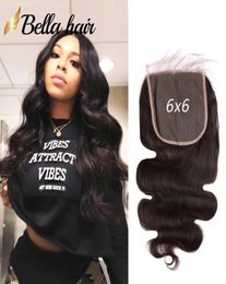 4X4 5X5 6X6 Brazilian Top Lace Closures 100 Human Virgin Hair Weaves Closure With Baby Hair Straight Body Wave Curly Deep LooseWa8555260