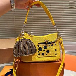 Evening Bags high quality Polka Dot Underarm Bag Fashion Shoulder women Womens Luxury Brand Tote Designer Leather Handbag Phone Clutch Purse